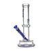 Blue Phoenix Star 7mm Glass Tube 12inch Bong With Thick Base