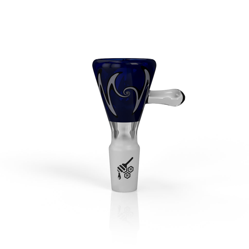 Honeybee Herb Blue/1 Martini Flame Wig Wag Flower Bowl 