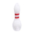 White bowling pin glass hand pipe, novelty design—buy online with fast shipping.