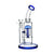 Buy Jellyfish Percolator Bent Neck Bong in blue—hero product image for quick add to cart.