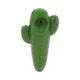  Buy cactus ceramic hand pipe in green—front view. Compact spoon pipe, easy to clean. In stock at Honeybee Herb with fast, discreet shipping. 