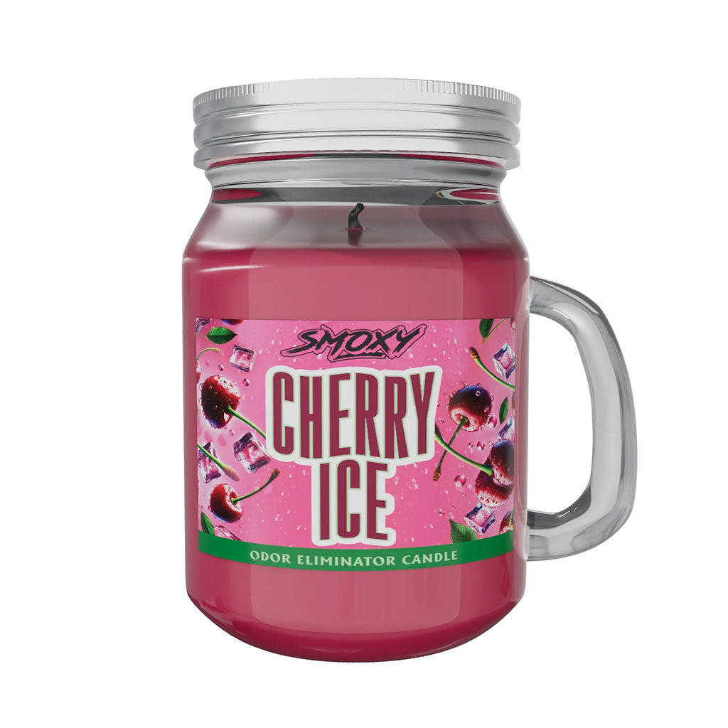 Cherry Ice mini candle for odor removal – compact and powerful.