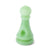 Light Green Chess Pawn Hand Pipe, novelty glass smoking accessory at Honeybee Herb