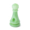 Light Green Chess Pawn Hand Pipe, novelty glass smoking accessory at Honeybee Herb