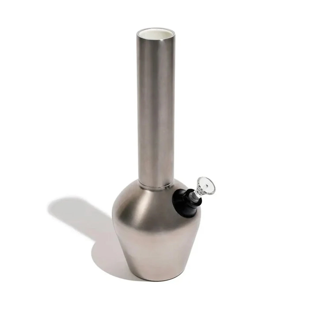 Fully assembled Chill Stainless Steel Bong With Modular Steel Body & Ceramic-Lined Chamber – Sold By Honeybee Herb 