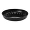 Black classic ash tray with multiple cigarette rests for clean smoking sessions