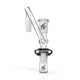 Unique Looking Angle Clear Glass Frosted Male Joint Drop Down Reclaim Catcher