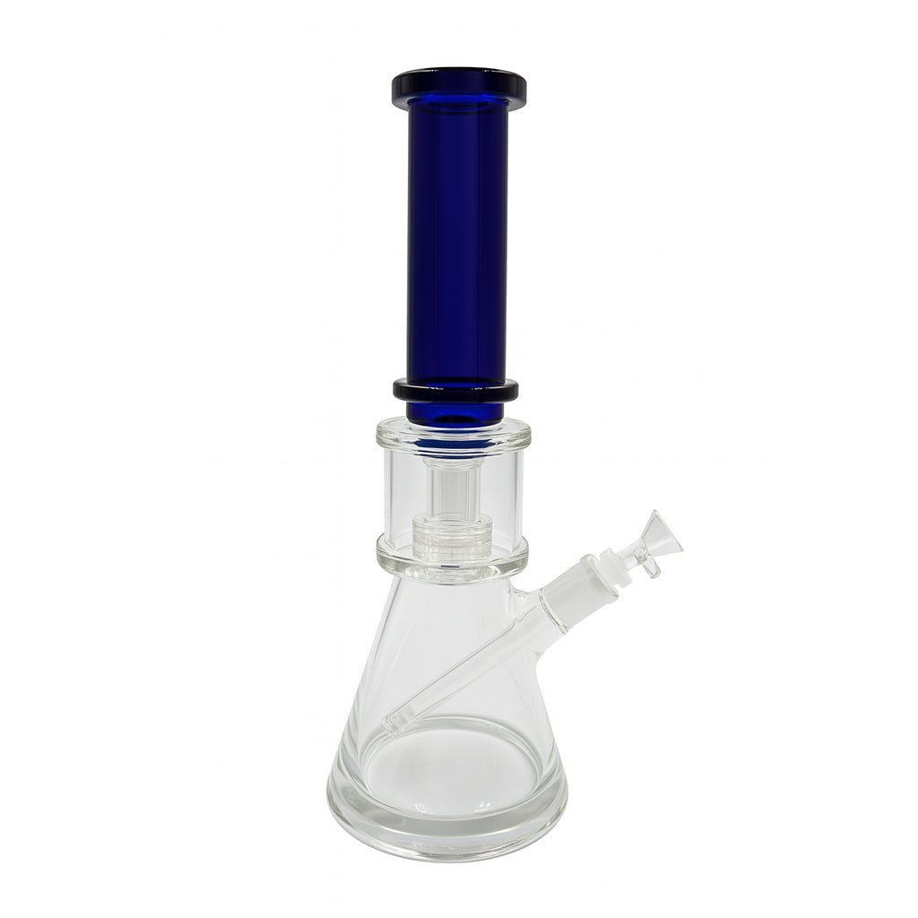 Cobalt Beaker Bong with Reinforced Perc and Thick Mouthpiece – Buy at Honeybee Herb