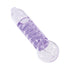 Coil Glycerin Hand Pipe in purple color for sale at Honeybee Herb – durable glass hand pipe for smooth smoking