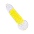 Coil Glycerin Hand Pipe in yellow color available at Honeybee Herb – premium glycerin glass smoking pipe