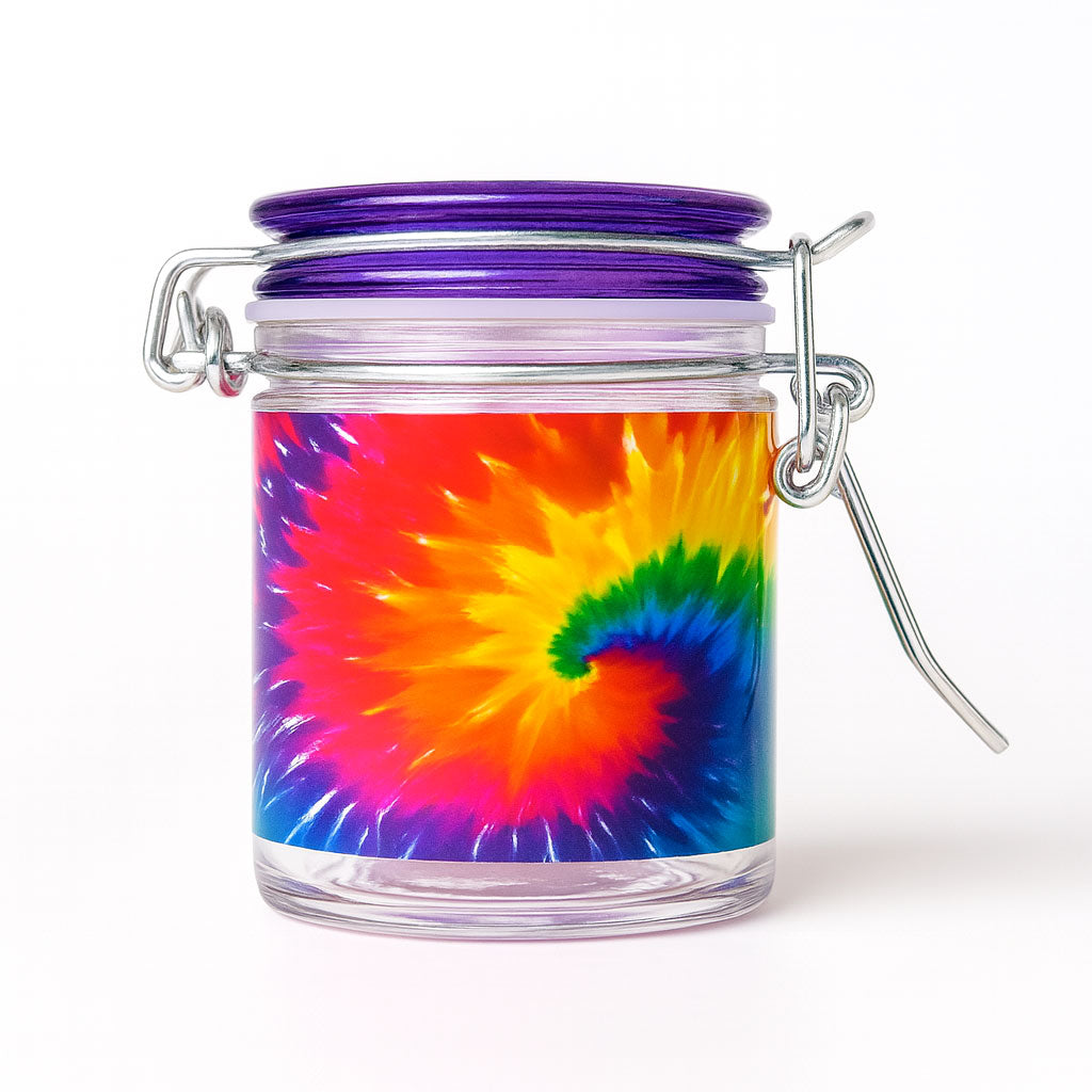 1.5 Oz. Airtight Tie-Dye Storage Container With Locking Lid By Ted Miller Innovations. Available At Honeybee Herb