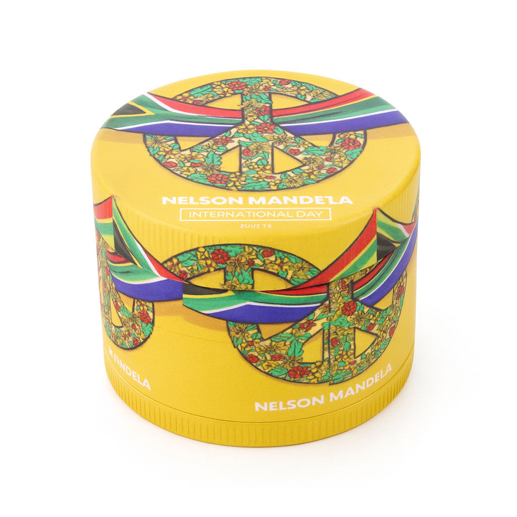 Colorful Psychedelic Peace Symbol 4-Piece Grinder In Nelson Pride