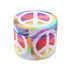 Colorful Psychedelic Peace Symbol 4-Piece Grinder In Neon Peace