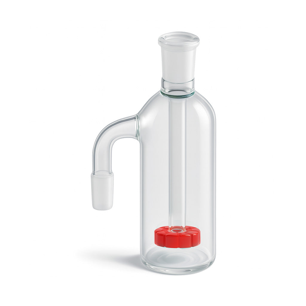 Red Colorful Showerhead Perc Ash Catcher 5-Inch 90°-Degree For Bongs