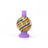 Colorful Stripe On Purple Glass Kaleidoscope Bubble Carb Cap Clean View