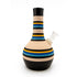 Bahamas variant colorful striped ceramic bubble vase bong for stylish smoking sessions 