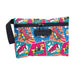 Front view of 11x7.5in comic smellproof bag with lock for odor control, sold at Honeybee Herb.
