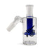 Core Cylinder Disc Perc Glass Ash Catcher in clear 2mm glass with a 14mm male 45 degree joint