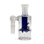 Core Cylinder Disc Perc Glass Ash Catcher in clear 2mm glass with a 14mm male 90 degree joint