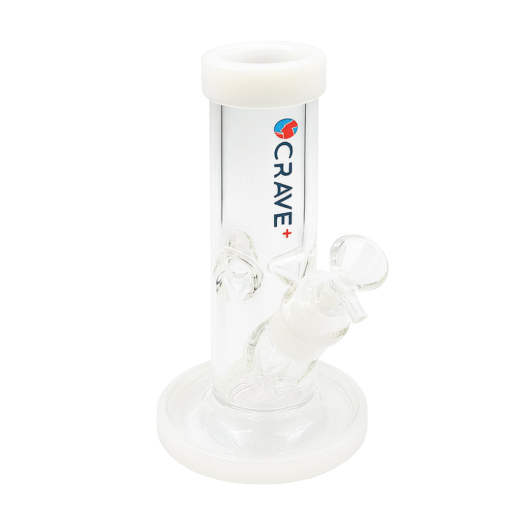Crave Straight Tube Glass Bong available at Honeybee Herb online smoke shop for sale