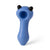 Blue cat ears glass hand pipe, compact and durable—buy online with fast shipping.