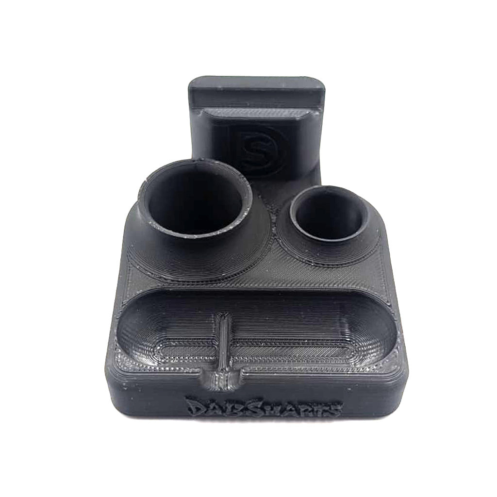 DabSmarts black dab caddy organizer front view for dab rigs