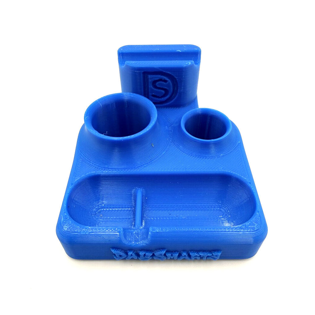 DabSmarts blue dab caddy organizer front view for rigs