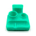DabSmarts neon green dab caddy organizer front view for rigs