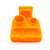 DabSmarts neon orange dab caddy organizer front view for dab tools