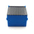 Blue 5.18-Inch DabSmarts Single Dumpster stash bin with ribbed lid