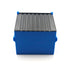 Blue 5.18-Inch DabSmarts Single Dumpster stash bin with ribbed lid