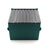 Green 5.18-Inch DabSmarts Single Dumpster stash bin with ribbed lid