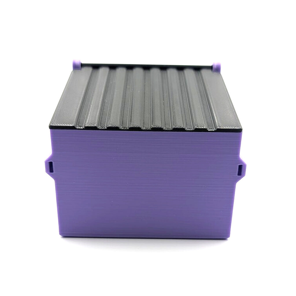 Purple 5.18-Inch DabSmarts Single Dumpster stash bin with ribbed lid