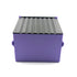 Purple 5.18-Inch DabSmarts Single Dumpster stash bin with ribbed lid