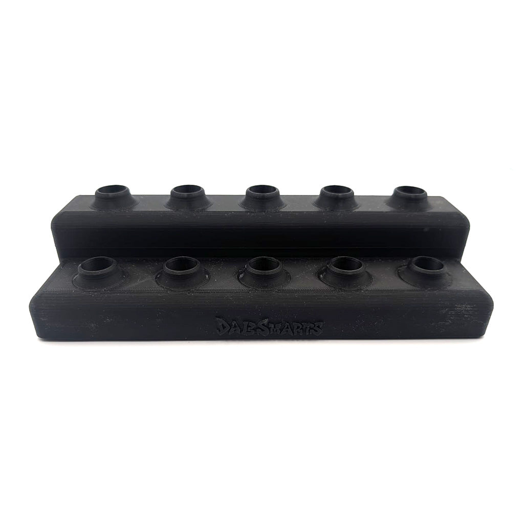 Order DabSmarts Slide Holder - 2 Tier in black for durable and sleek slide storage. Available now at Honeybee Herb.
