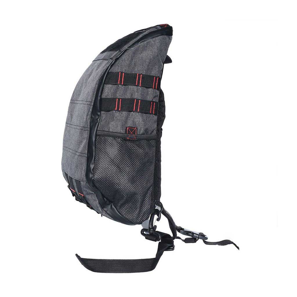 Brightbay Dark Charcoal Smell Proof Carbon Backpack "SK Slinger" Front Right View  
