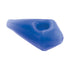 Blue diamond glass hand pipe, compact thick glass—buy online with fast shipping.