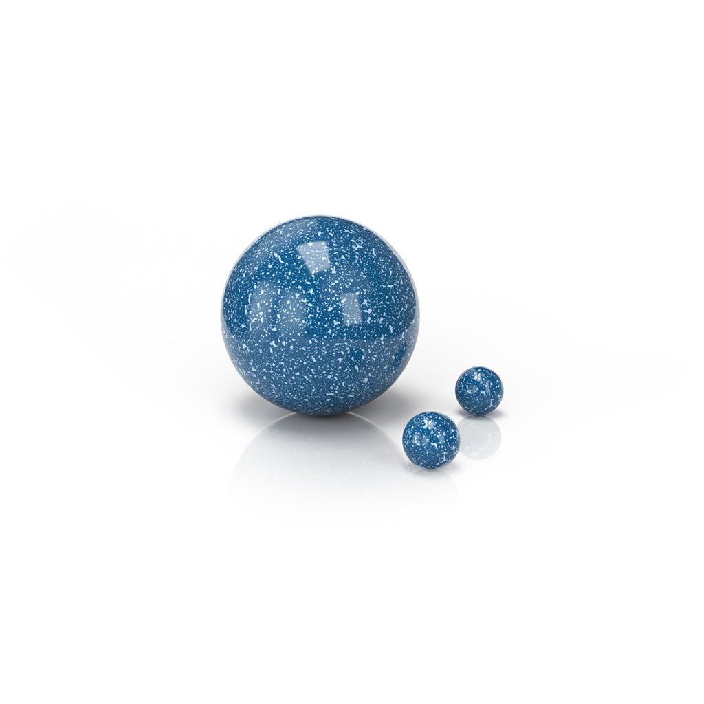 3-Pack of Dichro Neon Blue Dab Marble Sets of Dab Marble with 2 Terp Pearls Product View 