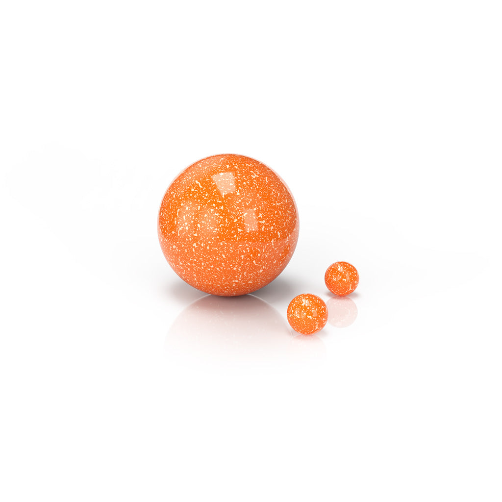 3-Pack of Dichro Neon Orange Dab Marble Sets of Dab Marble with 2 Terp Pearls Product View 