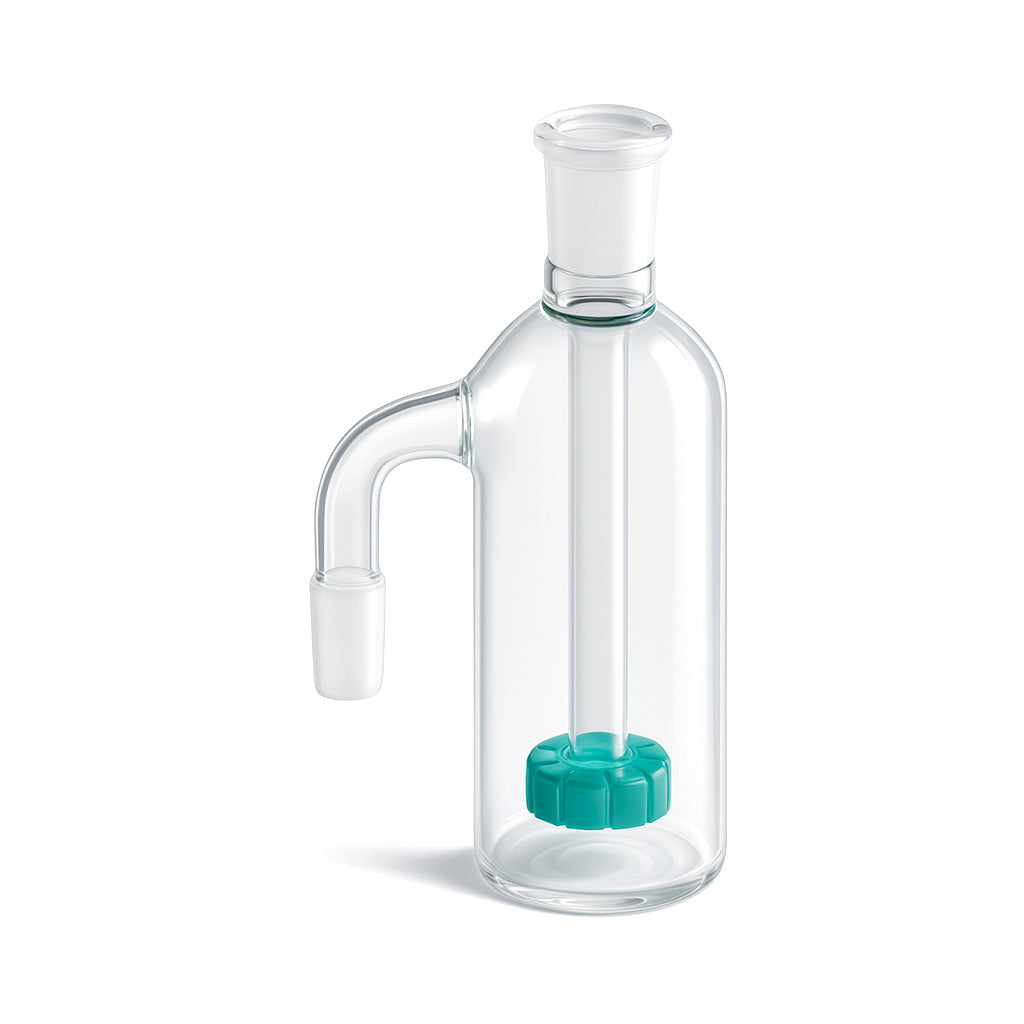 Disc Percolator ash catcher in green for smoother pulls; add to cart for quick delivery