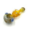 Buy Donut Hole hand-blown glass spoon pipe in Yellow Fume—thick glass, smooth airflow, fast shipping from Honeybee Herb