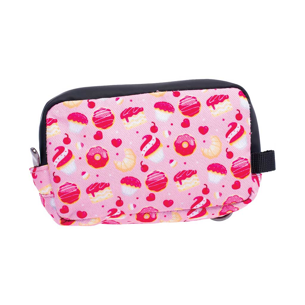 Back view of Donuts & Sweets 5x3 smellproof bag with fun dessert print