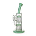 Milk green double tree perc bent neck bong—order online at Honeybee Herb with fast, discreet shipping.