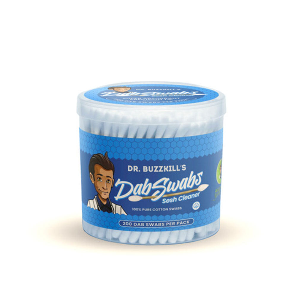 Dr. Buzzkill Dab Swabs 200ct cotton tip cleaning swabs for dab rigs and bangers 