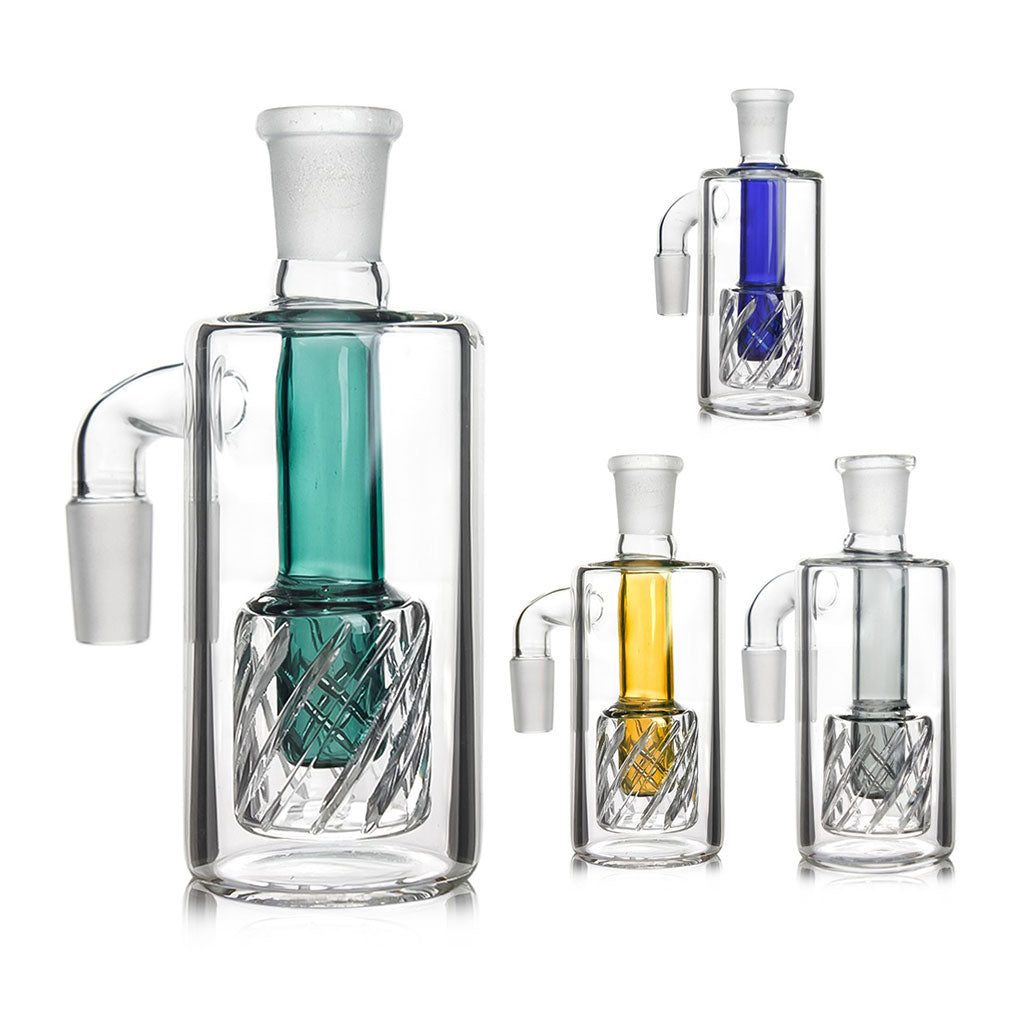 Gridded drum perc ash catcher available in multiple color options