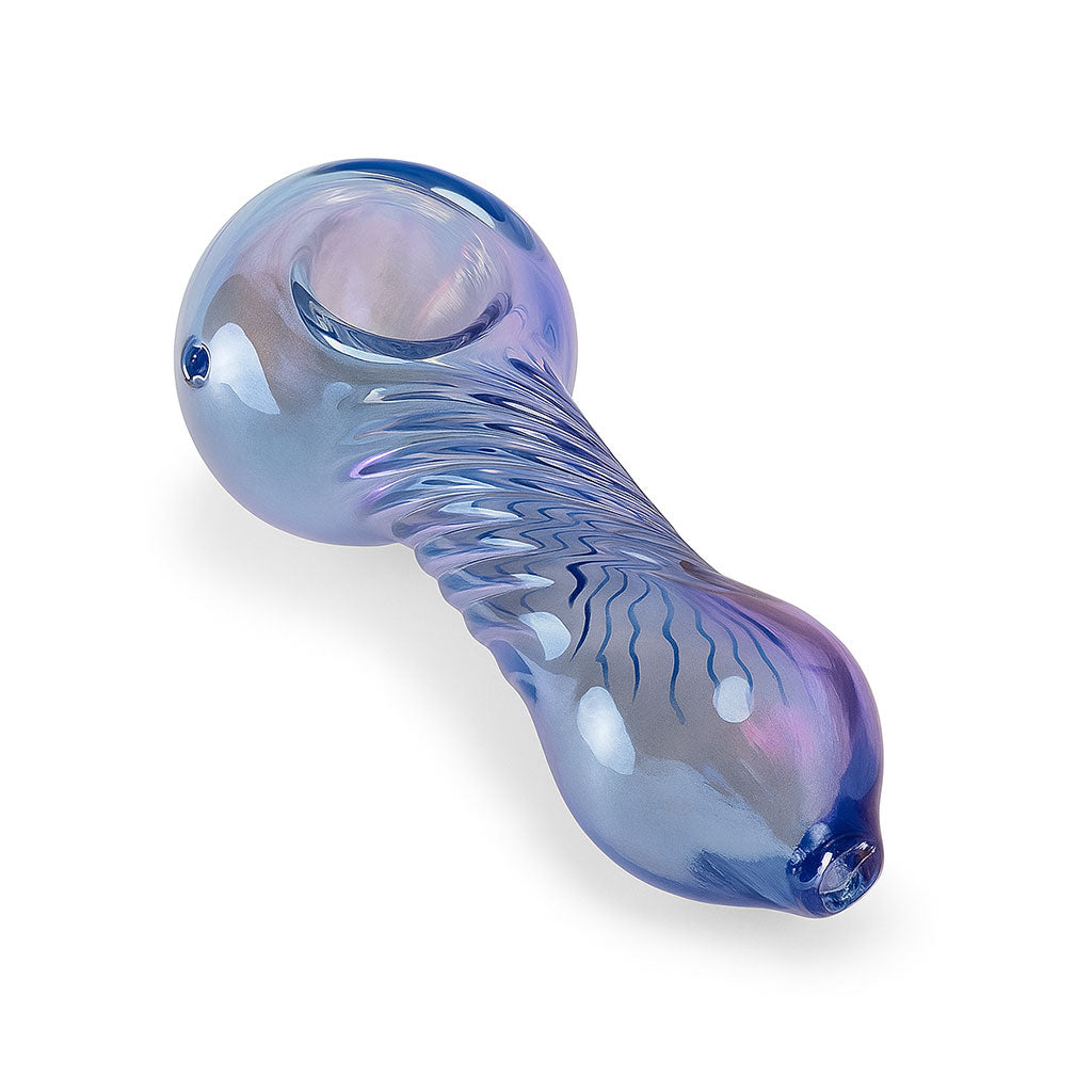Green electric plating color glass hand pipe for sale at Honeybee Herb – premium glass smoking pipe with colorful finish