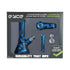 Eyce Colorway Deep Blue Silicone Box Set Featuring a Bong, Hand Pipe, Shorty & 2 Glass Bowls In Packaging.