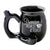 Matte black ceramic Chubby Premium Roast & Toast pipe mug by Fashion Craft.