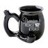 1. Shiny black ceramic Chubby Premium Roast & Toast pipe mug by Fashion Craft.