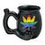 Fashion Craft Leaf on Black Roast & Toast ceramic pipe mug with Rasta leaf design.